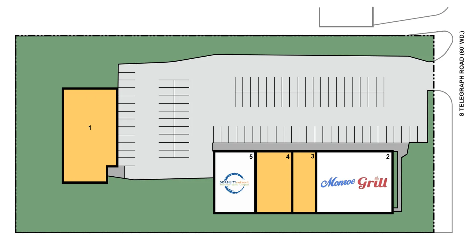 1050 S Telegraph Plaza site plan