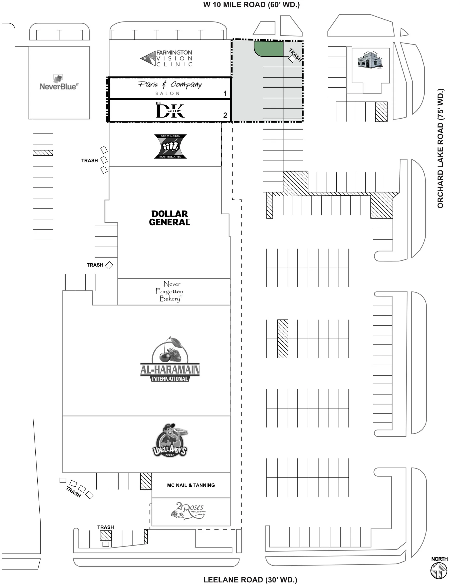 24115 Orchard Lake Rd site plan