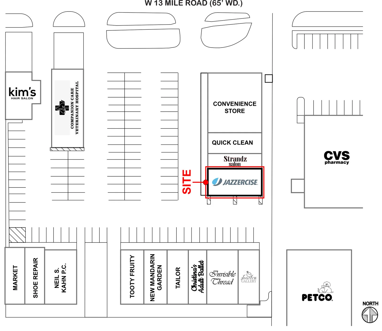 31523 W 13 Mile Rd site plan