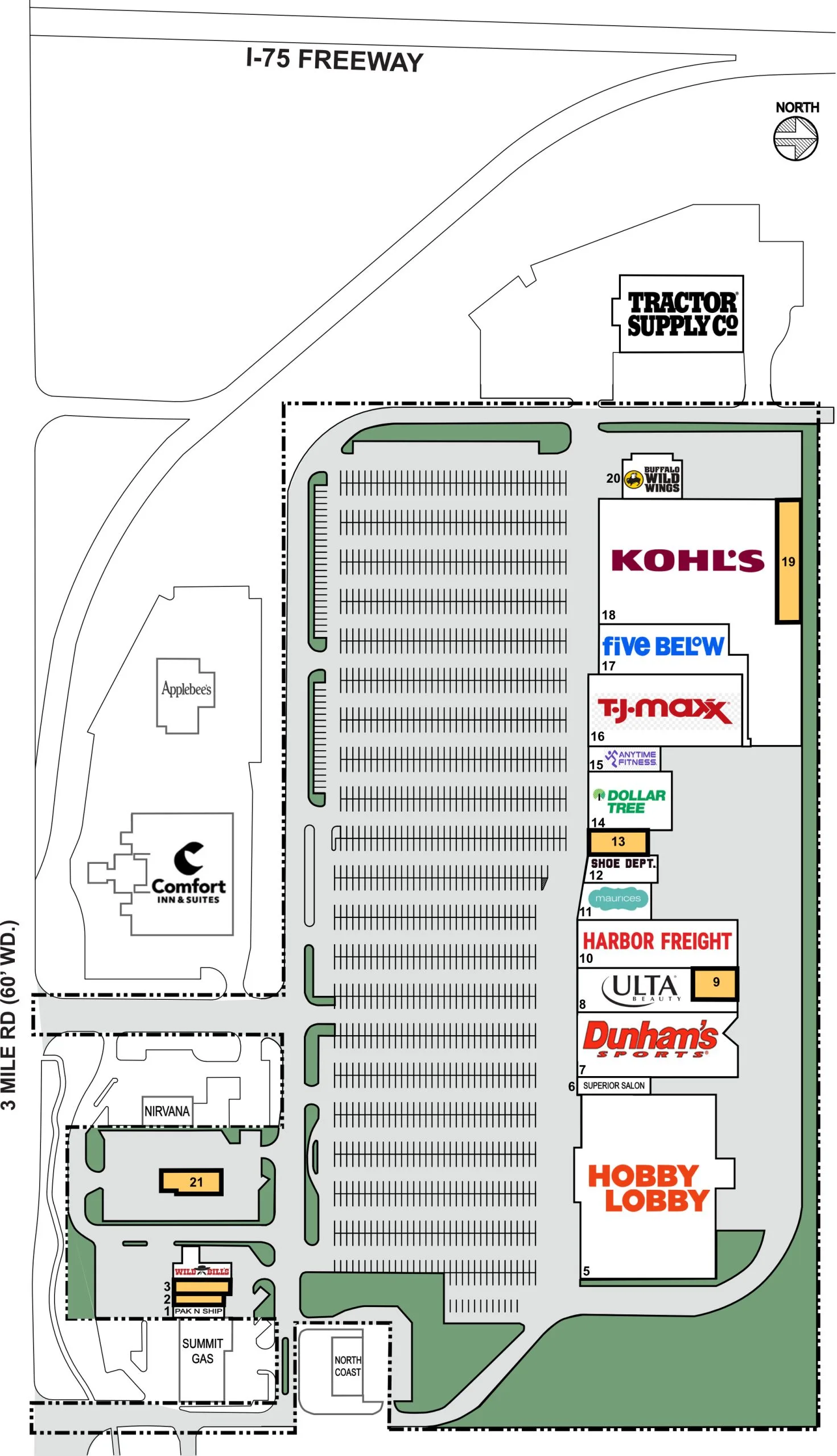 Cascade Crossing site plan