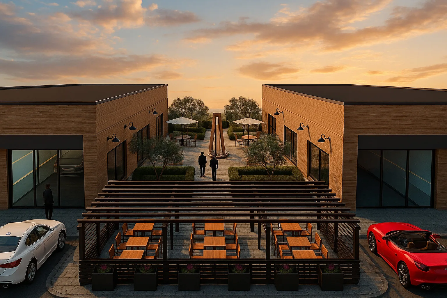 White Lake Commons Outlots architectural rendering