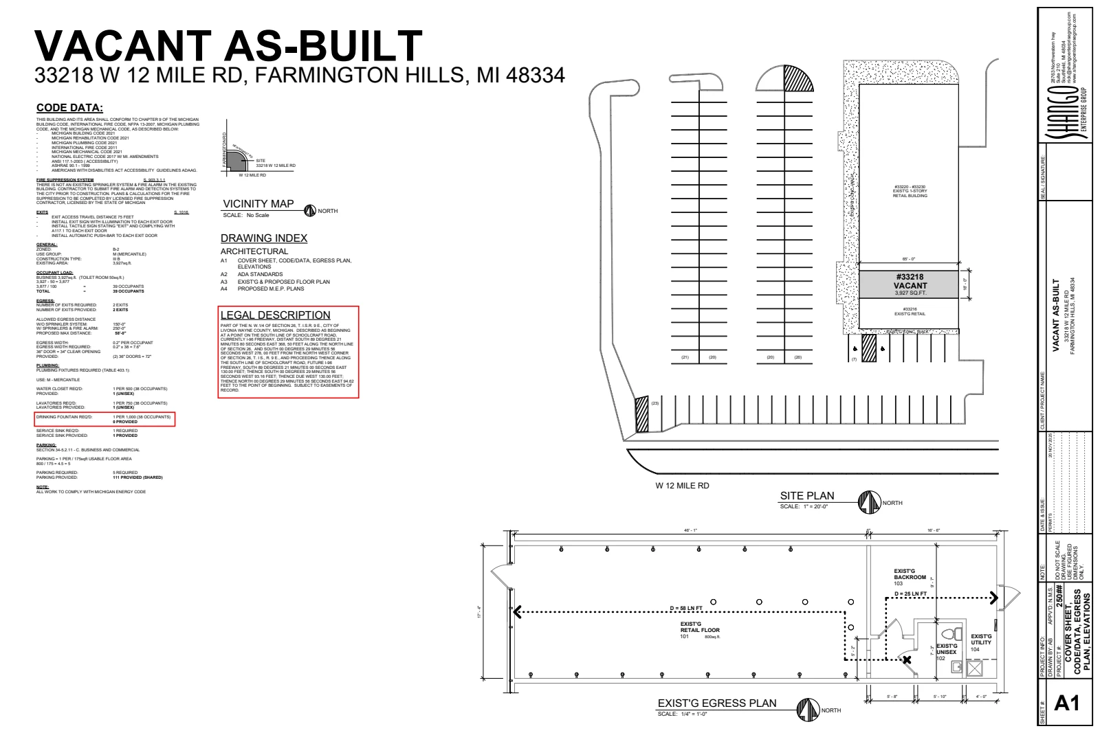Kendallwood Shopping Center, 33218 floor plan