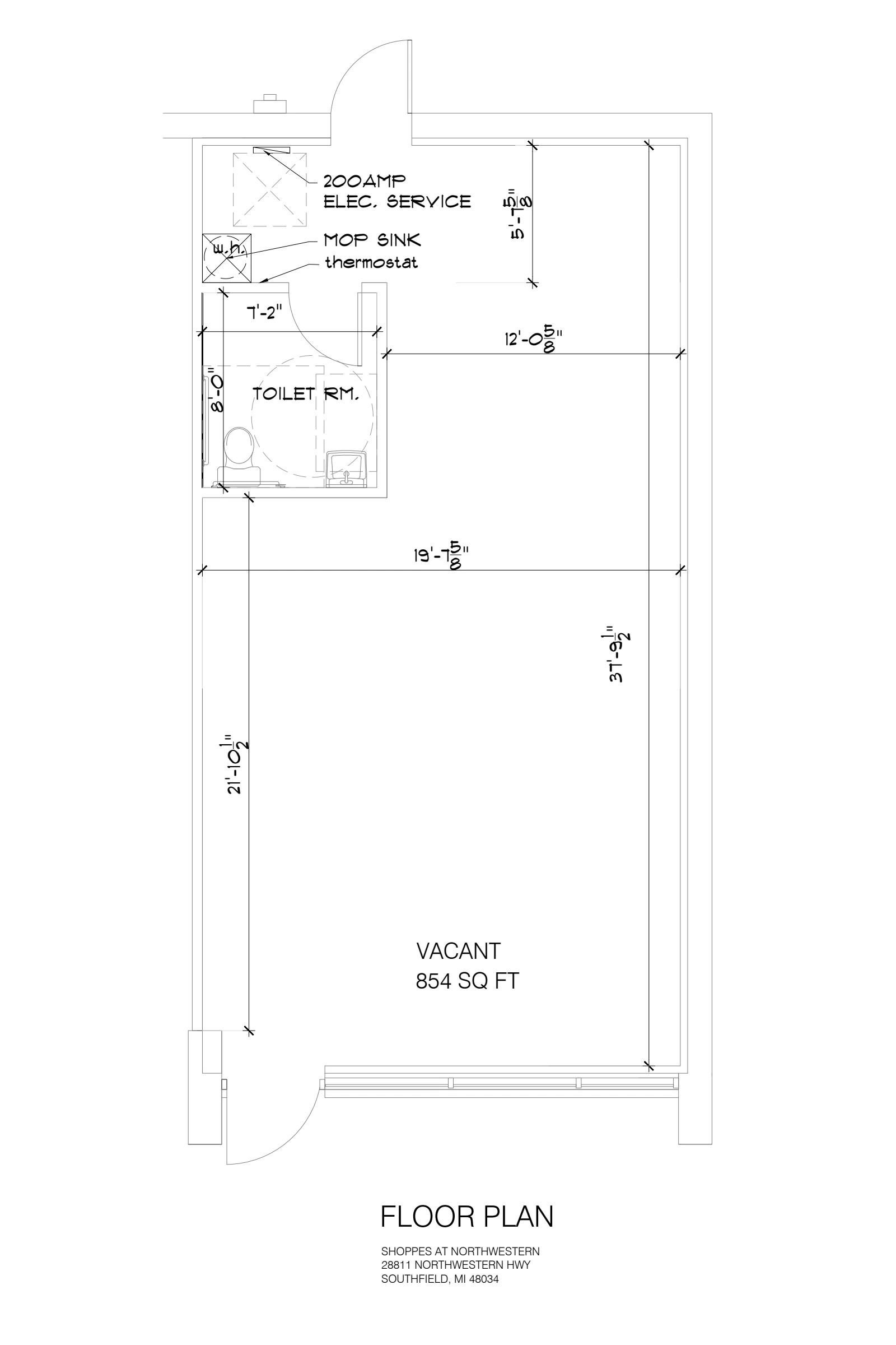 Shoppes at Northwestern, 28811 floor plan