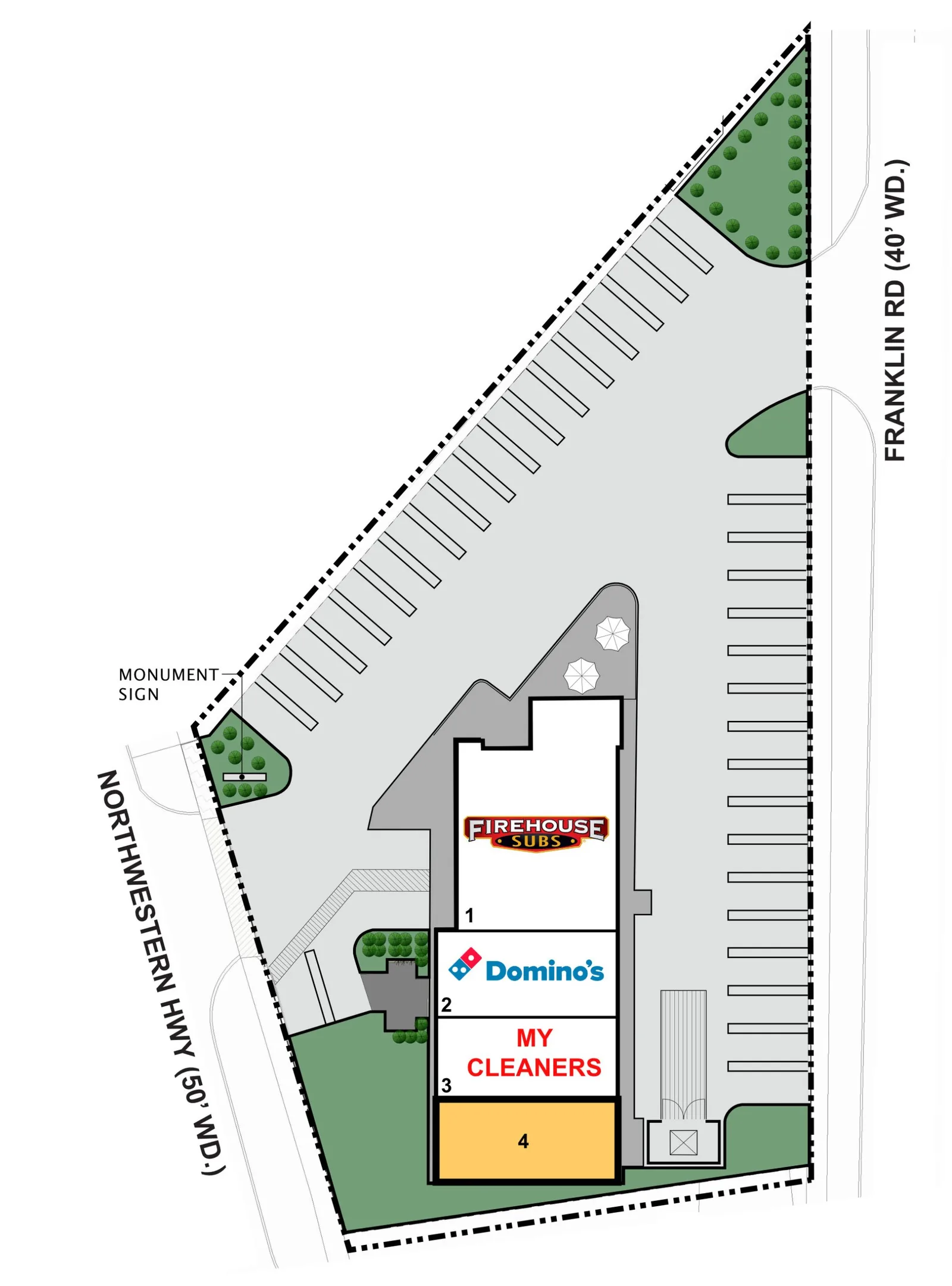 Shoppes at Northwestern site plan