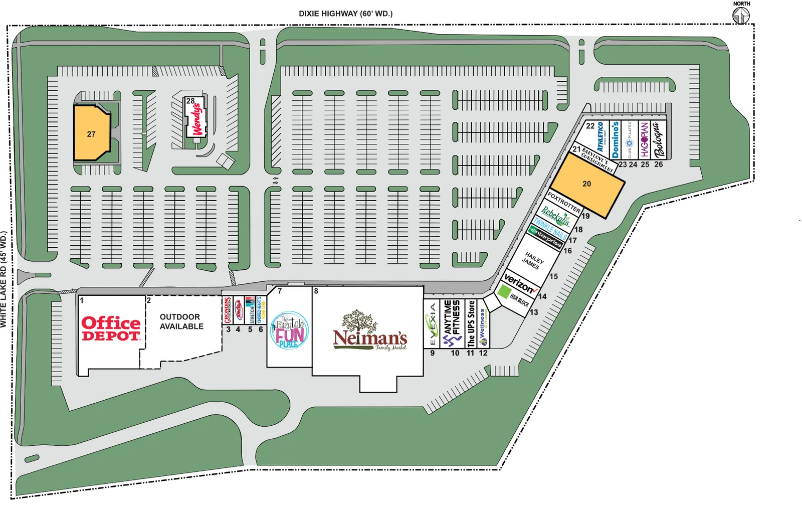 White Lake Commons site plan